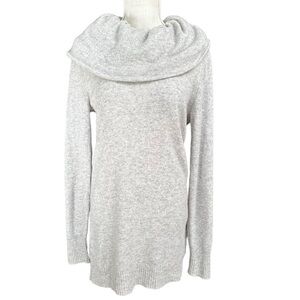 Christopher Pischer Womens Grey Cowlneck 100% Cashmere Knitted Sweater Dress‎
